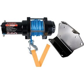 TUSK Winch with Synthetic Rope and Mount Plate 3500 lb. for Kawasaki Brute Force 750 LE EPS 2024-2025 in Kuwait