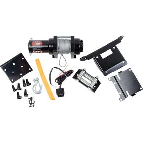 TUSK Winch with Wire Rope and Mount Plate 2500 lb. for Polaris Sportsman 500 X2 4X4 2006-2009 in Kuwait