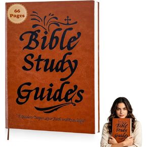 Bible Study Guide for Women - 66 Page Daily Devotional Journal Book - 2026 Bible Study Journals Planner Leather - Scripture Summaries & Daily Reflections - Christian Gift Ideas for Beginners, Men in Kuwait