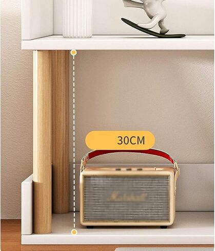 Storage Shelving Unit Desktop Organizer Wooden Rack Bookshelf Small Table Top Bookcase for Office Home in Kuwait