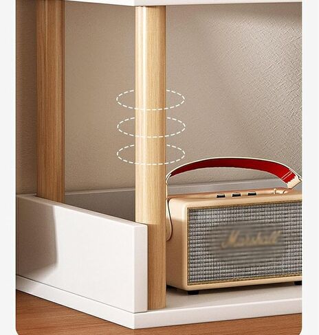 Storage Shelving Unit Desktop Organizer Wooden Rack Bookshelf Small Table Top Bookcase for Office Home in Kuwait