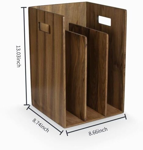 Solid Walnut 3 Tier Book Shelf & Magazine Rack. in Kuwait