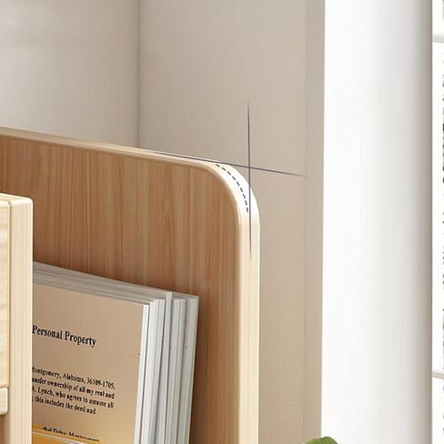 Storage Shelving Unit Desktop Bookshelf Office Rack Desk Box Display Stand Wood Shelf Bookcase 39.3 x7.9 x17.7 inches in Kuwait