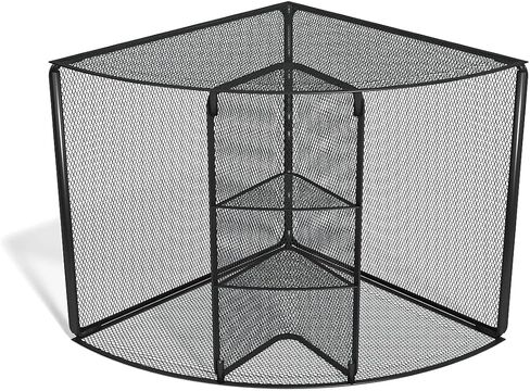 TRU RED Wire Mesh Corner Desk Organizer, 4‑Compartment – Space‑Saving Desktop Storage for Files & Office Supplies in Kuwait