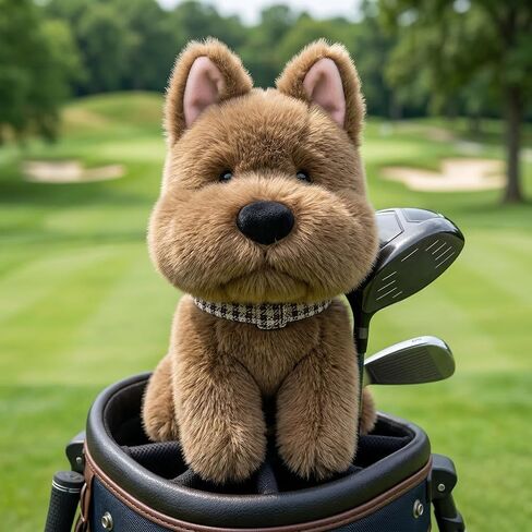 غطاء رأس لطيف للكلاب، أغطية رأس لنادي الجولف من القطيفة على شكل حيوانات، مقاس صغير يناسب الطيور الهجينة والمكواة، مقاس كبير يناسب رأس السائق القياسي 460 سي سي in Saudi Arabia