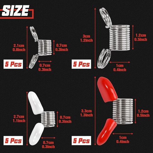 20 Pcs Bead Clamps for Jewelry Making Creative Bead Wire Ends to Prevent Beads from Falling, Spring Steel, Mini Spring Clamps Beading Tools Jewelry Tool for DIY Bracelets Necklaces with Case in Kuwait