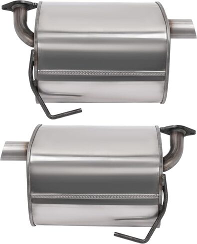 Pair Exhaust Muffler Compatible with 2009-2013 Subaru Forester 2.5L Natural Aspirated (Will not fit Turbo) 409 Stainless Steel Silvery Left & Right in Kuwait