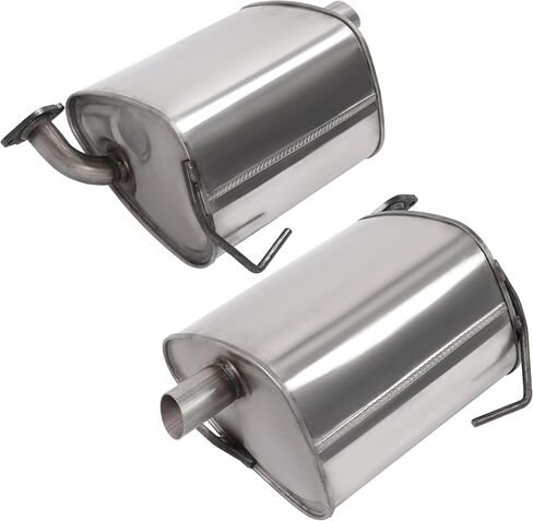 Pair Exhaust Muffler Compatible with 2009-2013 Subaru Forester 2.5L Natural Aspirated (Will not fit Turbo) 409 Stainless Steel Silvery Left & Right in Kuwait