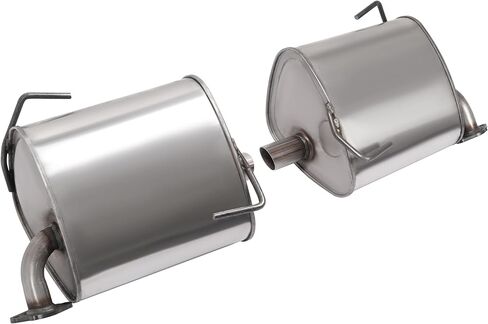 Pair Exhaust Muffler Compatible with 2009-2013 Subaru Forester 2.5L Natural Aspirated (Will not fit Turbo) 409 Stainless Steel Silvery Left & Right in Kuwait