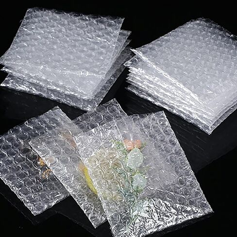 100 Pcs 4 X 4 Inch Clear Bubble Pouches Bag Protective Bubble Wrap Bubble Out Bags For Shipping Moving Cushion Wrap For Packing in Kuwait