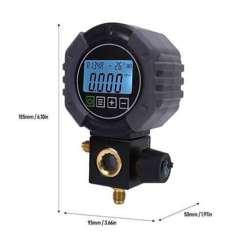 Digital Manifold Gauge with Bluetooth & App, 0-870PSI HVAC Refrigeration Pressure Tester for R410A R134A R32 R22, AC Charging Diagnostic Kit for Professional Technicians in Kuwait
