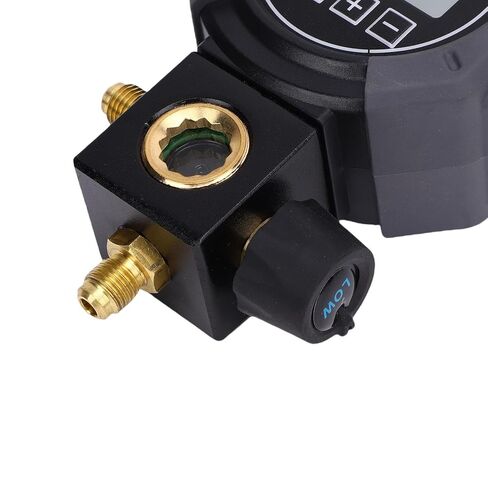 Digital Manifold Gauge with Bluetooth & App, 0-870PSI HVAC Refrigeration Pressure Tester for R410A R134A R32 R22, AC Charging Diagnostic Kit for Professional Technicians in Kuwait