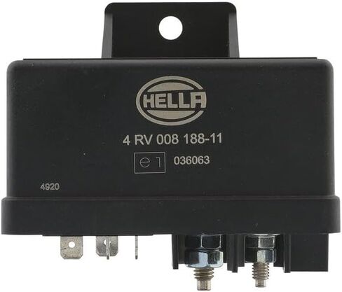 HELLA 4RV 008 188-111 وحدة التحكم، نظام قابس التوهج - 12 فولت - موصل 6 سنون - نوع قابس التوهج: قابل للتوهج بعد التوهج - وقت ما قبل التوهج: 7 ثوانٍ. - بدون قياس درجة الحرارة الخارجية in Kuwait