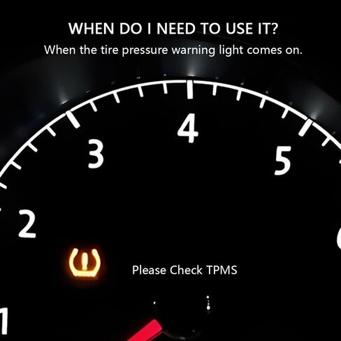 أداة إعادة ضبط TPMS لجنرال موتورز مع مقياس ضغط الإطارات الرقمي 150 رطل لكل بوصة مربعة، مستشعر الإطارات سريع التعلم، متوافق مع بويك لسيارة تشيفي لكاديلاك لأوبل in Kuwait