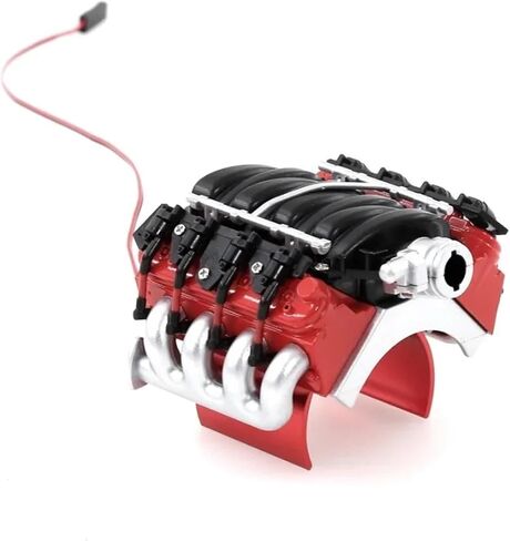 RC Car Toys For Axial For SCX10 II III For Traxxas For TRX4 D90 For Redcat 1/10 LS7 V8 Engine Motor Radiator Cooling Fan Heat Sink RC Crawler in Kuwait