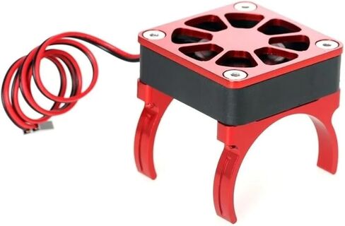 RC car Components Compatible with Traxxas for TRX4 for TRX6 for Axial for SCX10 II III PRO 1/10 RC Car Parts CNC Aluminum Heatsink for 540 550 Motor(Red) in Saudi Arabia