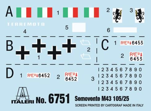 Italeri Semovente M43 da 105/25 باسوتو in Kuwait
