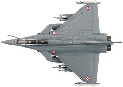 Hobby Master | 1:72 Scale Diecast Military Aircraft Replica | Rafale B Opertaion Chammal 104-10, French Air Force, Dec 2015 (with 2 x Scalp Missiles) | Model HA9611 in Kuwait