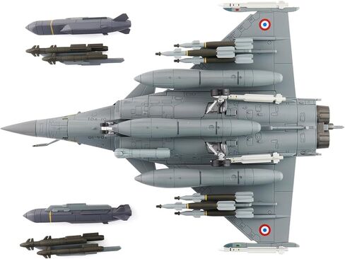 Hobby Master | 1:72 Scale Diecast Military Aircraft Replica | Rafale B Opertaion Chammal 104-10, French Air Force, Dec 2015 (with 2 x Scalp Missiles) | Model HA9611 in Kuwait