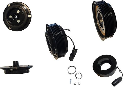 AC COMPRESSOR CLUTCH PULLEY COIL FITS: 2007-2009 Hyundai Santa Fe 6 CYL 2.7L in Kuwait