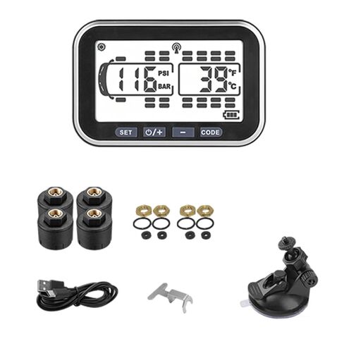 4.5" Solar TPMS, 0-199psi High-Precision Sensors, RV Accessories for Trailer, Motorhome, Tow Vehicle Tire Pressure & Temperature Monitor（22 Sensors） in Saudi Arabia