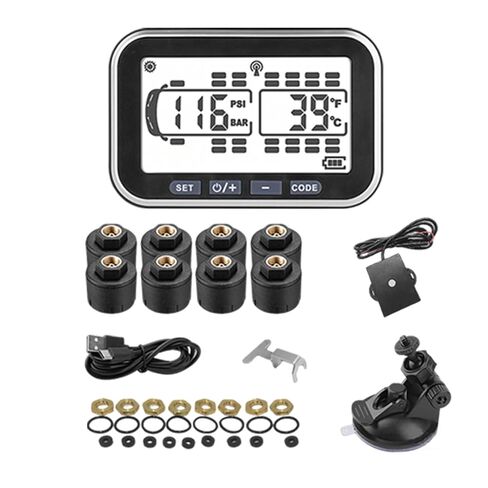 4.5" Solar TPMS, 0-199psi High-Precision Sensors, RV Accessories for Trailer, Motorhome, Tow Vehicle Tire Pressure & Temperature Monitor（22 Sensors） in Saudi Arabia