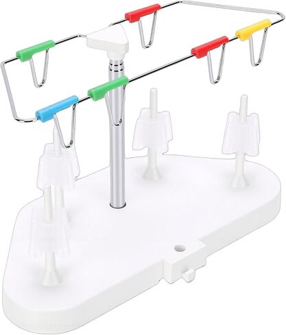 BAFOVY 4 بكرة موضوع حامل 4 موضوع حامل بكرة الخياطة الرف ل Serger 14HD854 S0100 HD0450S HD0400S SE017 مع دبابيس متحركة ارتفاع قابل للتعديل in Kuwait