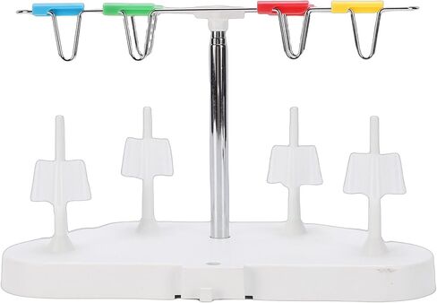 BAFOVY 4 بكرة موضوع حامل 4 موضوع حامل بكرة الخياطة الرف ل Serger 14HD854 S0100 HD0450S HD0400S SE017 مع دبابيس متحركة ارتفاع قابل للتعديل in Kuwait