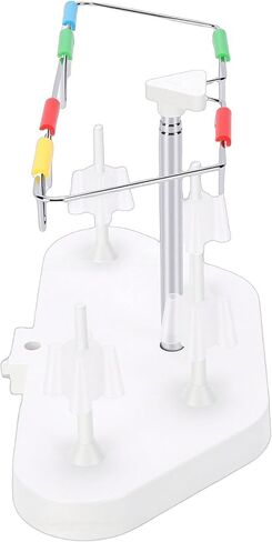 BAFOVY 4 بكرة موضوع حامل 4 موضوع حامل بكرة الخياطة الرف ل Serger 14HD854 S0100 HD0450S HD0400S SE017 مع دبابيس متحركة ارتفاع قابل للتعديل in Kuwait