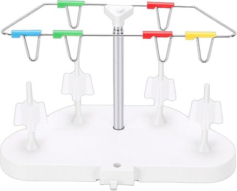 BAFOVY 4 بكرة موضوع حامل 4 موضوع حامل بكرة الخياطة الرف ل Serger 14HD854 S0100 HD0450S HD0400S SE017 مع دبابيس متحركة ارتفاع قابل للتعديل in Kuwait