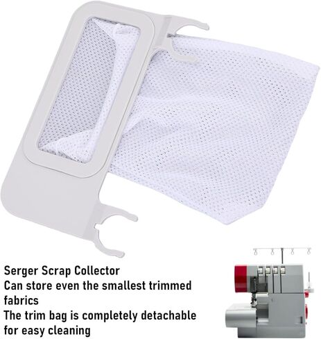 Generic Serger Scrap Catcher and Pad Replacement Durable Practical Trim Collector for Viking Sergers ABS Non Woven Fabric in Kuwait