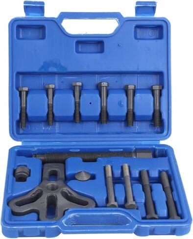 aqxreight 13Pcs Steering Wheel Puller Kit Remover Harmonic Balancer Gear Pulley Car Repair Tool Alloy Steel for Effective Disassembly in Kuwait