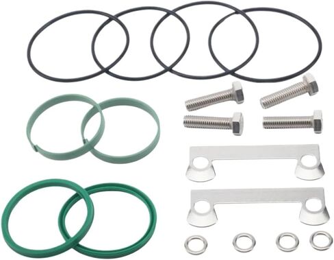 Marine Power Steering Cylinder Seal Kit Compatible With Quicksilver Verado L6 8M0045604 FSM035 18-2700 896173A01(Silver) in Kuwait