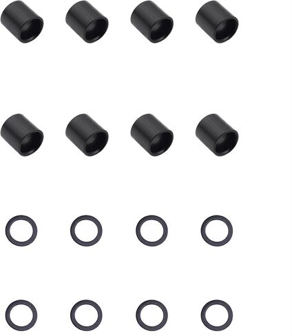2 Set Skateboards Bearing Spacers and Washers Black Skateboard Hardware for Longboard Skateboard Bracket Wheels in Saudi Arabia
