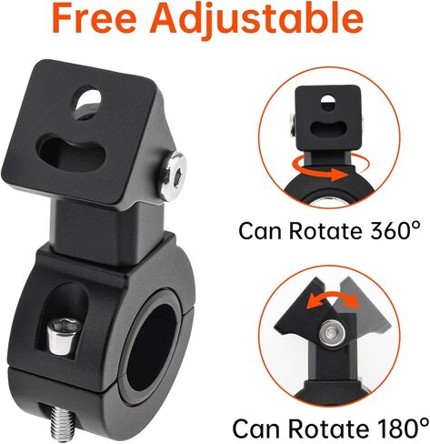 Motorcycle Light Mounting Brackets Adjustable 18-32mm Tube Clamps Spotlight Front Fork Mount,Auxiliary Foglight Bracket for Dirt Bike UTV Offroad,Fits Handlebars, Bumpers, Roll Cage, Roof Rack in Kuwait