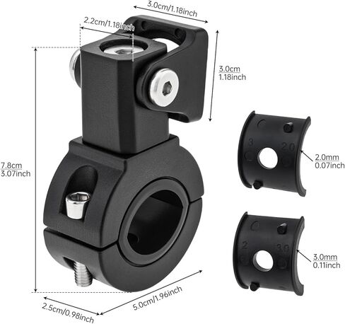 Motorcycle Light Mounting Brackets Adjustable 18-32mm Tube Clamps Spotlight Front Fork Mount,Auxiliary Foglight Bracket for Dirt Bike UTV Offroad,Fits Handlebars, Bumpers, Roll Cage, Roof Rack in Kuwait