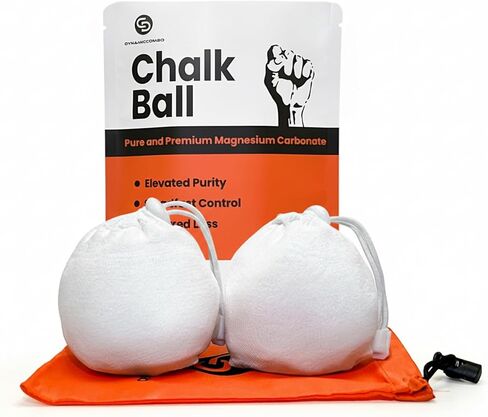 طباشير جيم | الطباشير الرياضي لرفع الأثقال وتسلق الصخور والجمباز | قبضة احترافية وفائقة الدقة | كرة الطباشير بوزن 2.1oz - عبوتان in Saudi Arabia