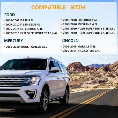 9 قطع مسامير غطاء صمام المحرك 7L1Z-6C519-A متوافقة مع Ford F150 F250 F350 Super Duty Expedition Explorer Mustang، غطاء صمام الجانب الأيسر لسيارة Lincoln Navigator Mercury Mountaineer in Kuwait
