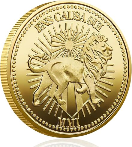 John Wick Continental Coin Replica, 40mm Golden Plated Metal Movie Prop Style Souvenir, Heavyweight Collectible Coin for Fans, Cosplay & Display (A) in Kuwait