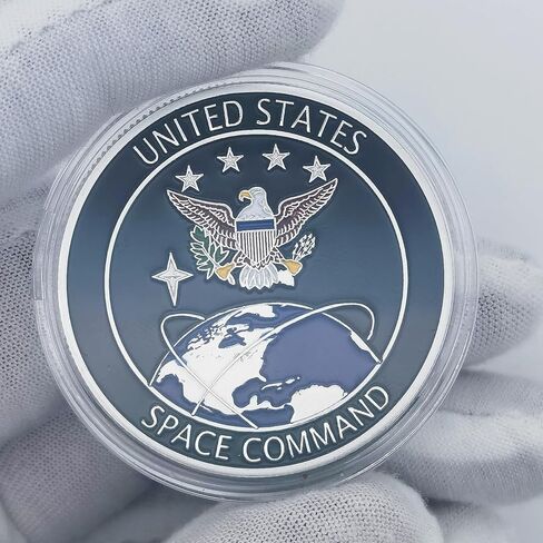 US Space Command & Space Force Challenge Coin - Collectible Gift for Military & Space Enthusiasts in Kuwait