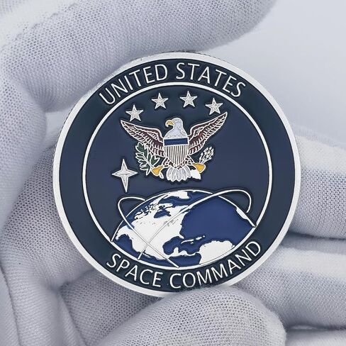 US Space Command & Space Force Challenge Coin - Collectible Gift for Military & Space Enthusiasts in Kuwait