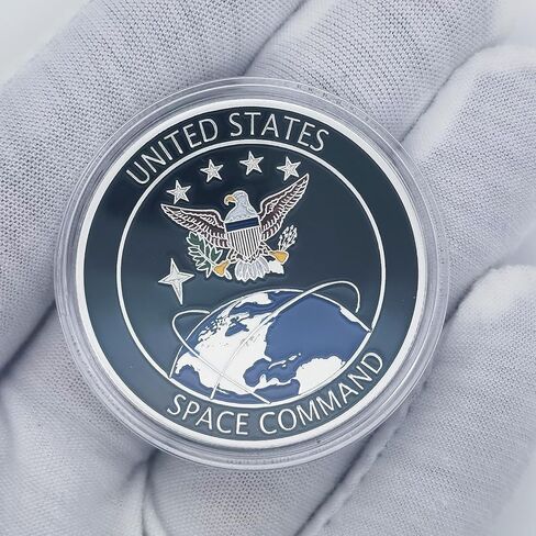 US Space Command & Space Force Challenge Coin - Collectible Gift for Military & Space Enthusiasts in Kuwait