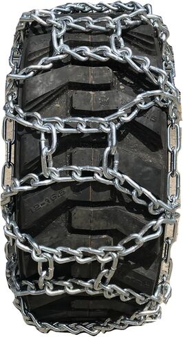 TireChain.com 12-16.5 XDUO Tractor Tire Chains - 3/8 Cross Chain for Deep Tread Farm Tires, Off-Road Set of 2 in Kuwait