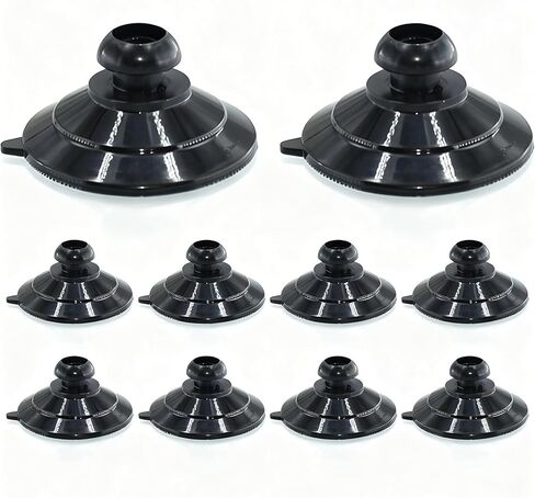 Black EZ Pass Holder Suction Cup Mount, 10 Pack, Compatible with Cobra Suction Cups Escort Beltronics Radar Detectors in Kuwait
