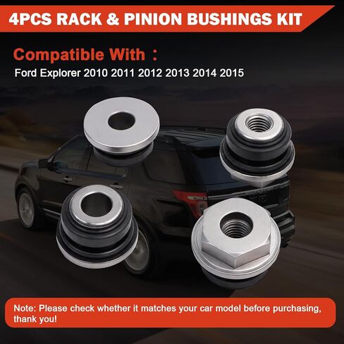 4PCS Rack & Pinion Bushings Kit Compatible with Ford Explorer 2010 2011 2012 2013 2014 2015, AA5Z-3C716-B, AA5Z3C716B in Kuwait