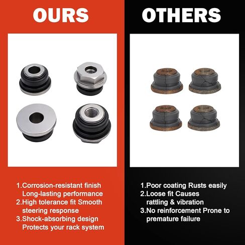 4PCS Rack & Pinion Bushings Kit Compatible with Ford Explorer 2010 2011 2012 2013 2014 2015, AA5Z-3C716-B, AA5Z3C716B in Kuwait
