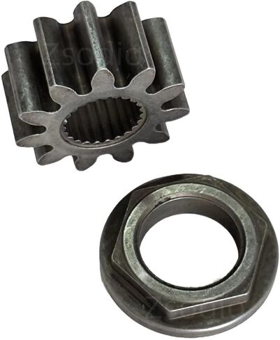Steering Shaft Pinion Gear & Bushing for MTD 741-0656 941-0656A 717-1554 Toro 112-0863, Used on Riders Since 1999. 11 Tooth. Splined Bore in Kuwait