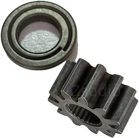 Steering Shaft Pinion Gear & Bushing for MTD 741-0656 941-0656A 717-1554 Toro 112-0863, Used on Riders Since 1999. 11 Tooth. Splined Bore in Kuwait
