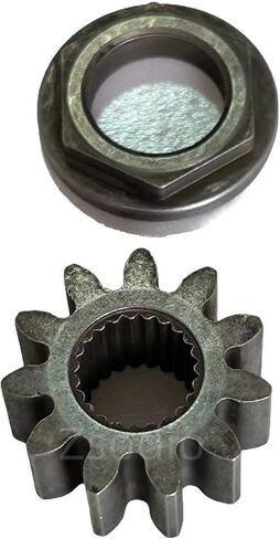 Steering Shaft Pinion Gear & Bushing for MTD 741-0656 941-0656A 717-1554 Toro 112-0863, Used on Riders Since 1999. 11 Tooth. Splined Bore in Kuwait