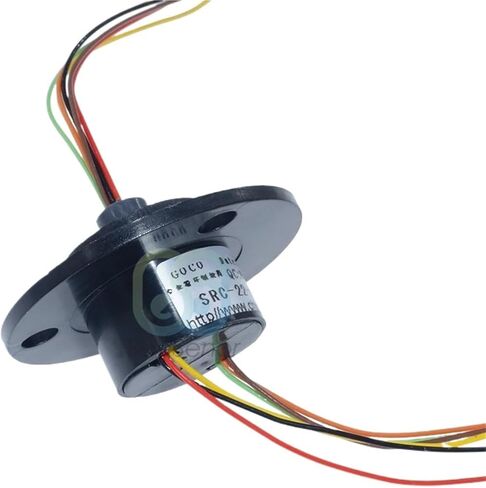1pcs 6Channel 2A 22mm Wires Slip Ring Mini Rotate Dining Table Slipring DIY Fish Wheel Conductive Signal Collector Ring(300RPM Dia 12.5mm) in Kuwait